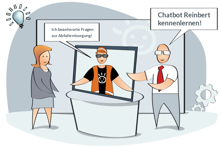 Chatbot für Abfallwirtschaft Reinbert auf dem Kasseler Abfall- und Ressourcenforum 2024